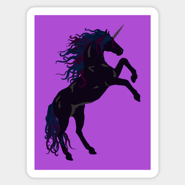Gothic Unicorn Sticker by PeregrinusCreative